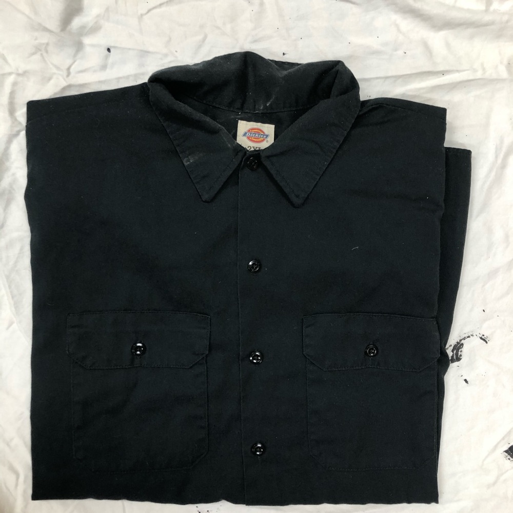 XXL black double pocket dickies tee
